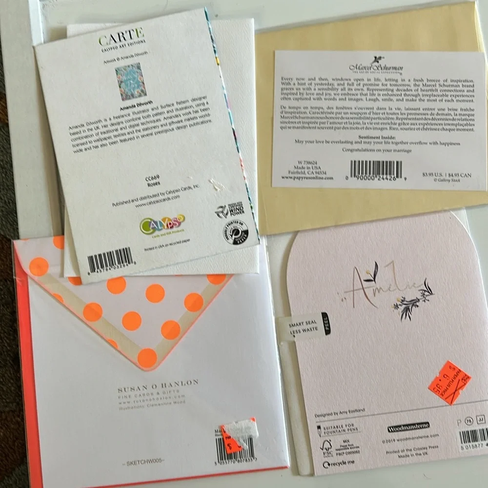Lot of 12 Wedding Themed Cards (Bundle‎ of 12 cards / new) 🤵⛪👰